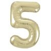 53835 Фолиев балон цифра 5 Gold, 86см.