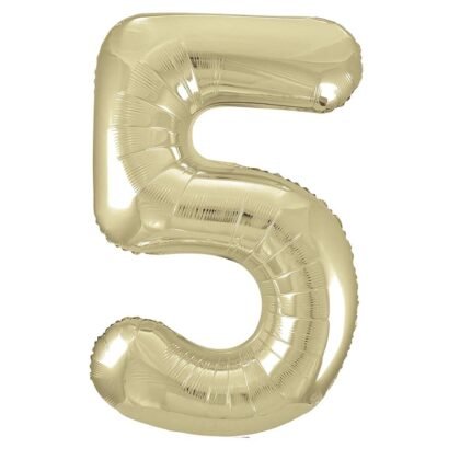53835 Фолиев балон цифра 5 Gold, 86см.
