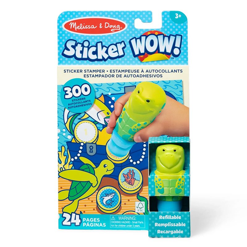 50691 Stiker WOW! Стик със стикери+книжка Turtle