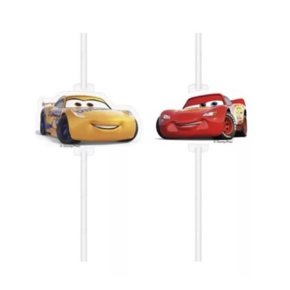 90730 Хартиени сламки Car Disney