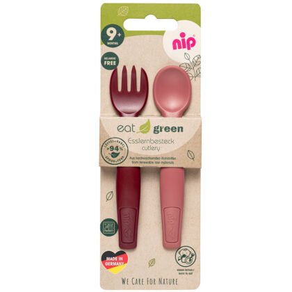37102 Прибори за хранене Eat Green 9м Бордо