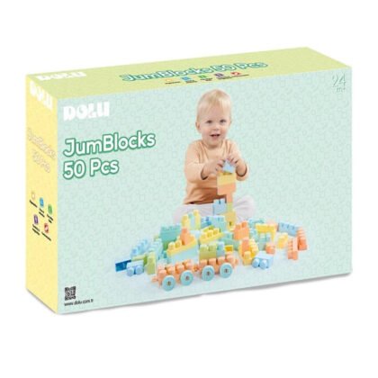 5212 Конструктор JUMBLOCKS 50ч. в кутия Пастел