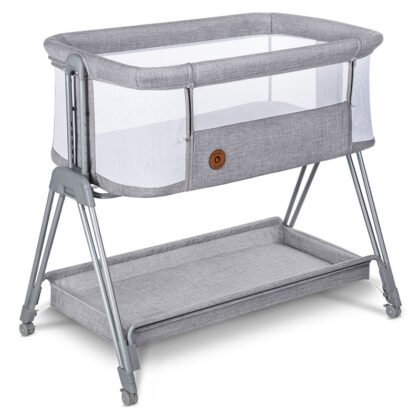 Бебешка кошара LUNA Grey Concrete