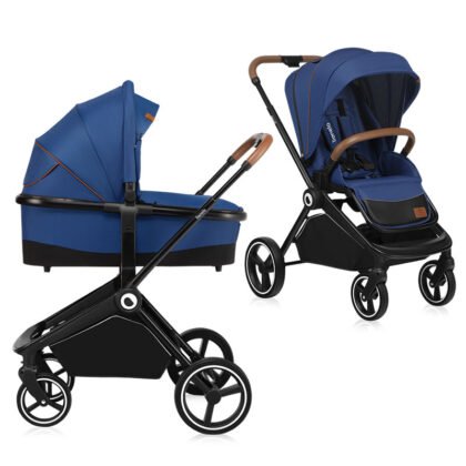 Бебешка количка 2в1 MIKA Blue Navy