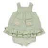 K4385 Рокля 2ч. ETHNIC DAISY зелен 12-18M 86CM