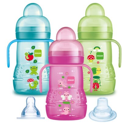 Чаша тренировъчна 2в1 200ml зелен