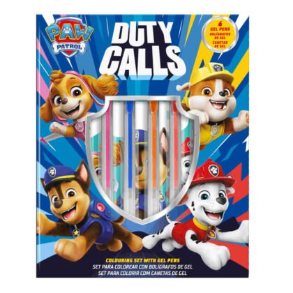Paw Patrol Тетрадка занимания+6бр гел химикала