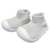 Бебешки обувки с чорап Сив 15.5 см.