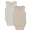 T4128 Боди-потник 2 бр. BASIC/26 3-6m/68cm ECRU