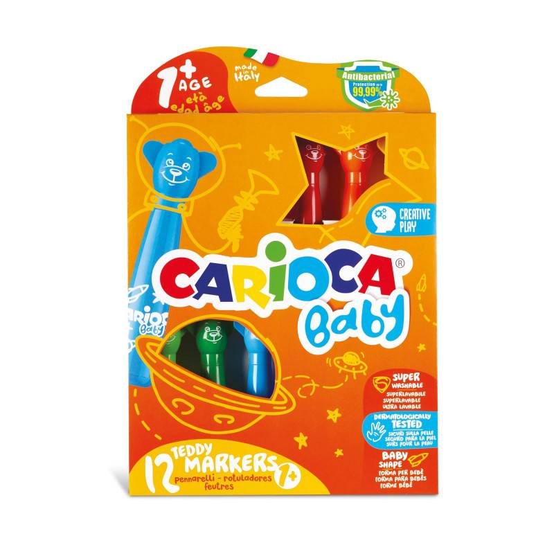 CARIOCA Baby Teddy Маркери 12 цвята