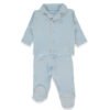 F1448 Пижама 2ч ORGANIC SLEEPY SHEEPY BLUE 3-6М