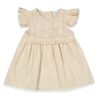 K4830 Рокля crinkle Бежов 6-9м/74см