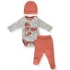 T3235 К-кт 3ч. LITTLE GUY GREY 6-9M/74CM