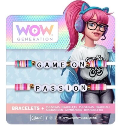 WOW Комплект гривни 2бр. Game on, Passion