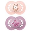 Залъгалка Nature Matt Pink 12м+ 2бр