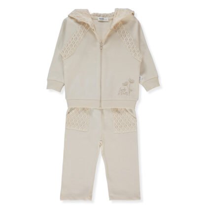 K5246 Анцуг 2ч. LACY GIRL 12-18m/86cm BEIGE