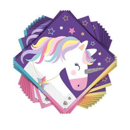 72490 Салфетки двупластови 16бр. Stars & Unicorn