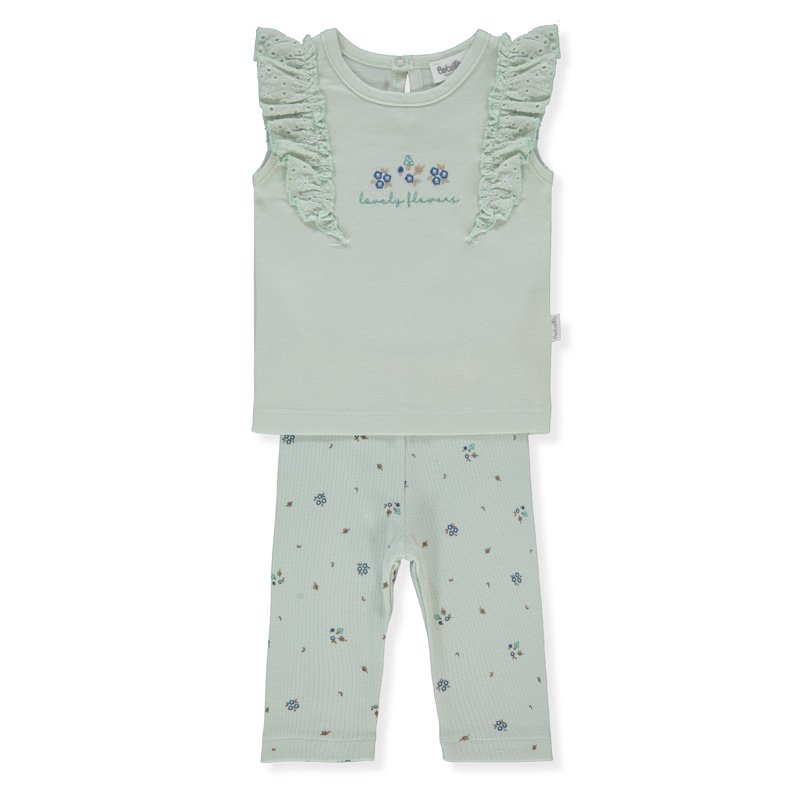 K5305 К-кт 2ч. LOVELY FLOWERS 18-24m/92cm MINT