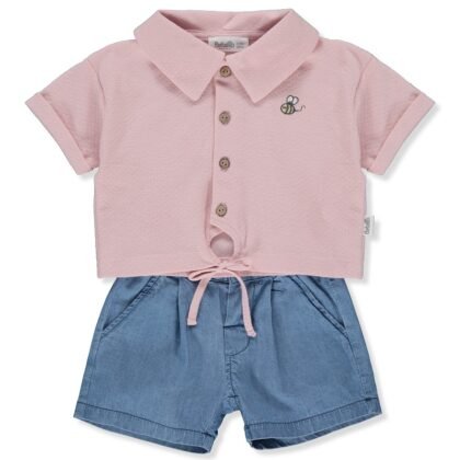 K4269 К-кт 2 ч BEE HAPPY DUSTY ROSE 24-36M 98CM