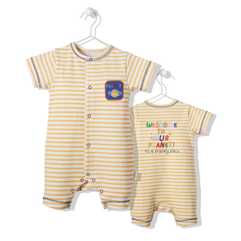 K3794 Гащеризон SKY ANIMALS жълт 3-6M/68CM