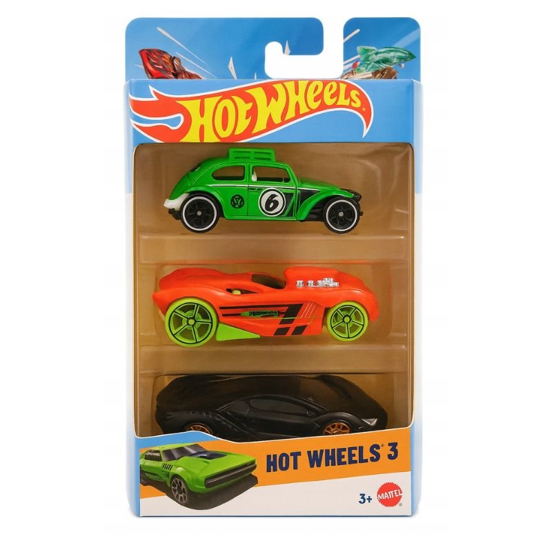 Комплект Hot Wheels 3 броя колички 1:64 асорт. - Image 2