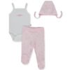 T4196 К-кт 3ч. FLOWER GARDEN 0-3m/62cm PINK