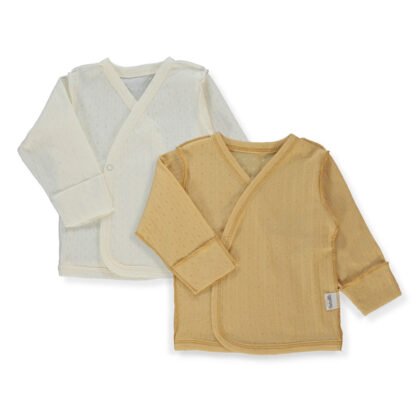 T4134 Жилетка 2 бр. BASIC/26 0-3m/62cm MUSTARD
