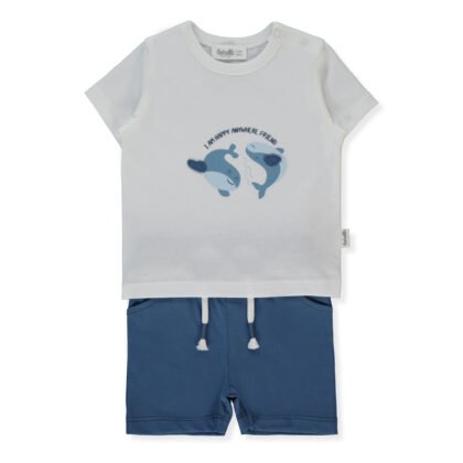 K5285 К-кт 2ч. HAPPY FISH 12-18m/86cm INDIGO
