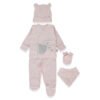 Z1083 К-кт 5ч ORGANIC SLEEPY SHEEPY PINK 0-3 M
