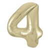 53834 Фолиев балон цифра 4 Gold, 86см.