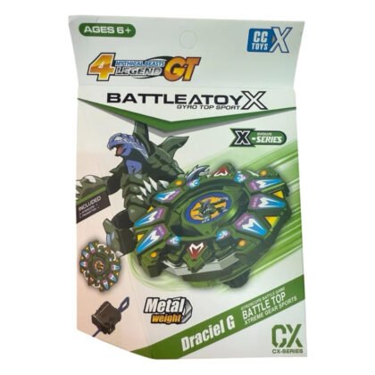 Боен пумпал Beyblade Draciel G син със златни детайли
