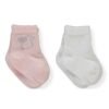 S743 Чорапи 2ч. 0-6M ECRU-PINK