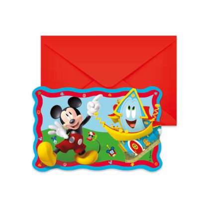 93939 Покани 6бр. MICKEY ROCK THE HOUSE