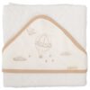 Хавлия с качулка NOE 100x100 White/Linen