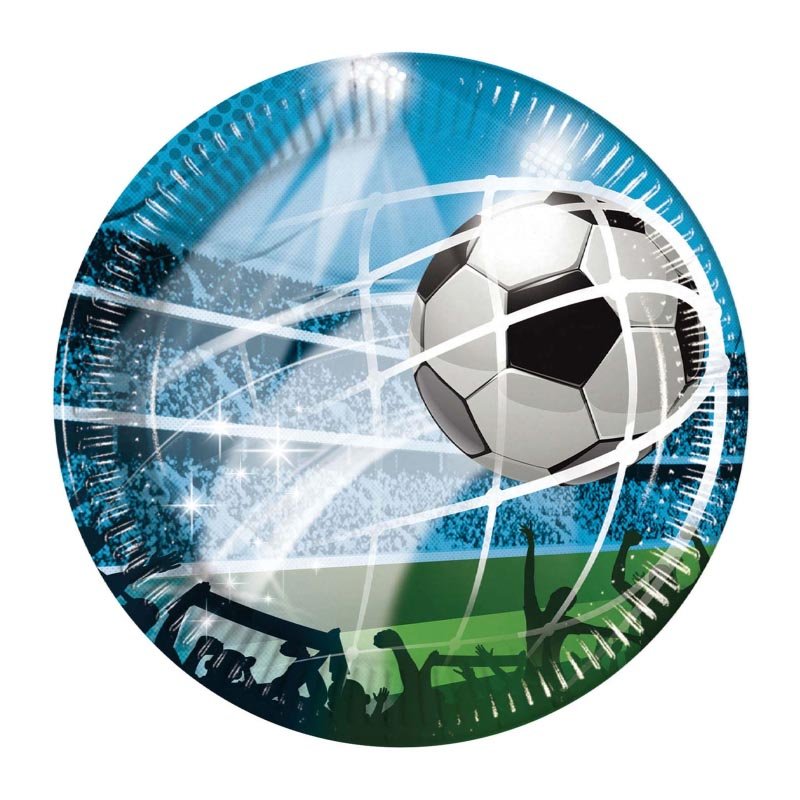 93744 Хартиени чинийки 8 бр.23 см SOCCER FANS