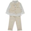 K5230 Костюм 3ч. LITTLE BOSS 9-12m/80cm BEIGE