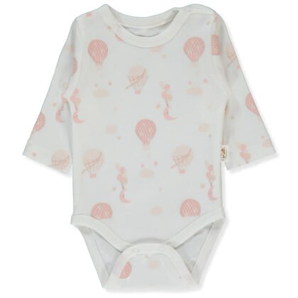 T4035 Боди д.р. ORGANIC BORN WITH LOVE ECRU 3-6M