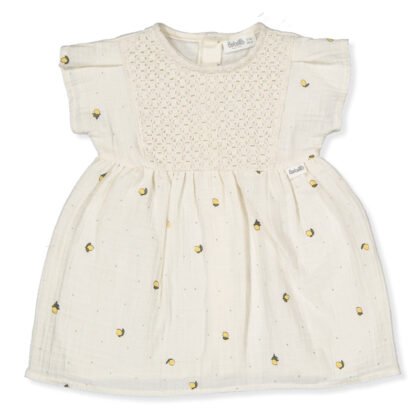 K4772 Рокля sweet lemon Тъмно Екрю 12-18м/86см