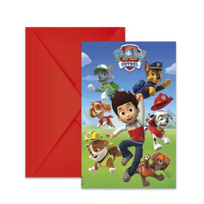 89441 Покани 6 бр. Paw Patrol