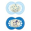 Залъгалка Night Soother Blue 12m+ 2 бр.