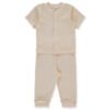 F1466 Пижама 2ч. BASIC/26 0-1m/56cm BEIGE