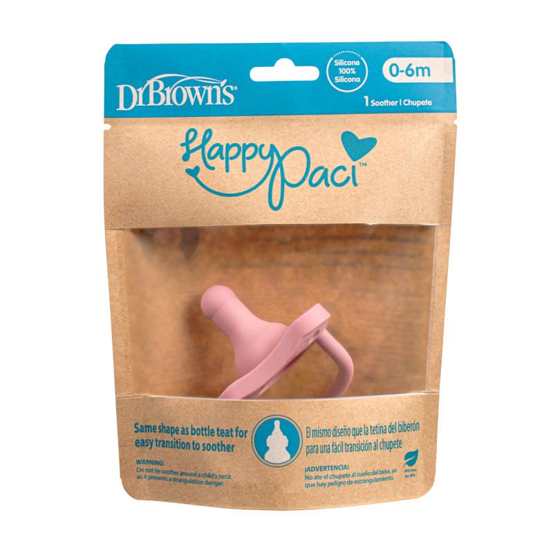 PS11007-INTL Залъгалка Happy Paci етап 1 Розов