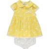 K4308 Рокля с гащички KIND DUCK жълт 6-9M 74CM