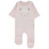T4068 Гащеризон ORGANIC SLEEPY SHEEPY PINK 0-1M