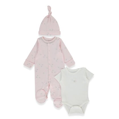 Z1073 К-кт 3ч ORGANIC SLEEPY SHEEPY PINK 0-3M
