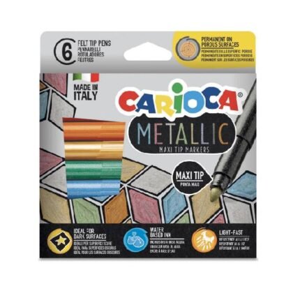 CARIOCA Metallic Маркери 6 цвята