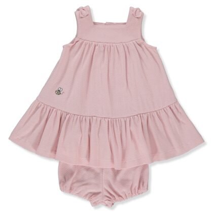 K4271 Рокля 2ч BEE HAPPY DUSTY ROSE 6-9M 74CM