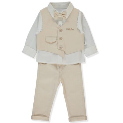 K5230 Костюм 3ч. LITTLE BOSS 3-6m/68cm BEIGE