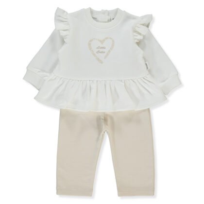 K4891 К-кт 2ч LITTLE CUTIE BEIGE 6-9М