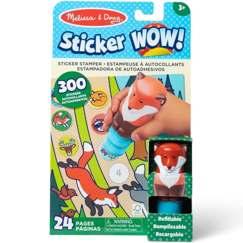50243 Stiker WOW! Стик със стикери+книжка Fox